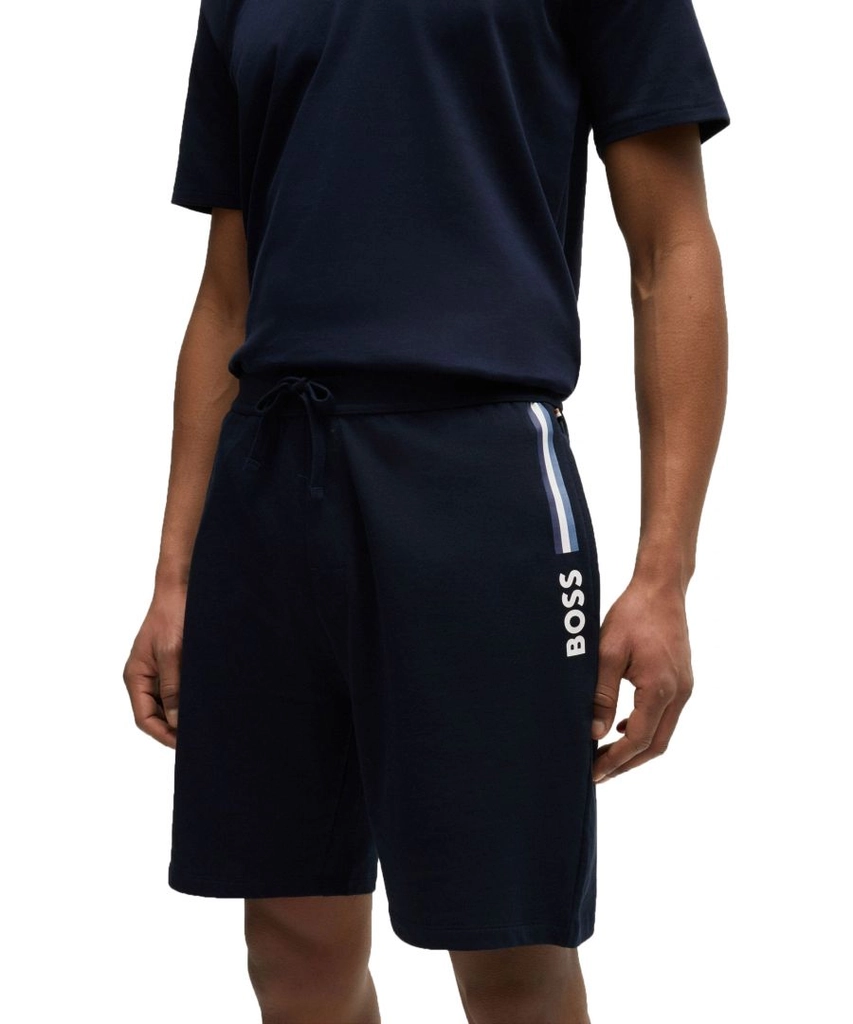 Boss Bodywear Mens Authentic Shorts Dark Blue Cotton - Size 2XL